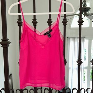 Forever 21 hot pink loose fitting cami